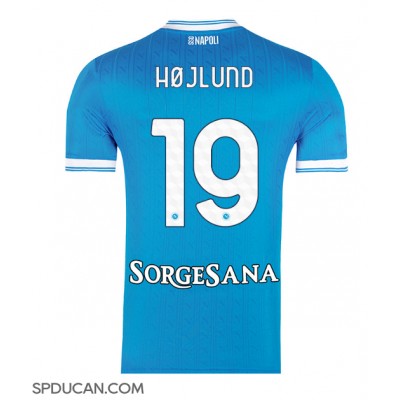 Muški Nogometni Dres SSC Napoli Rasmus Hojlund #19 Domaci 2025-26 Kratak Rukav Muški Nogometni Dres SSC Napoli Rasmus Hojlund #19 Domaci 2025-26 Kratak Rukav